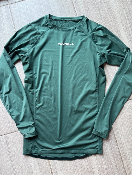YoungLA Other - YoungLA Dark Green Long Sleeve Performance Shirt